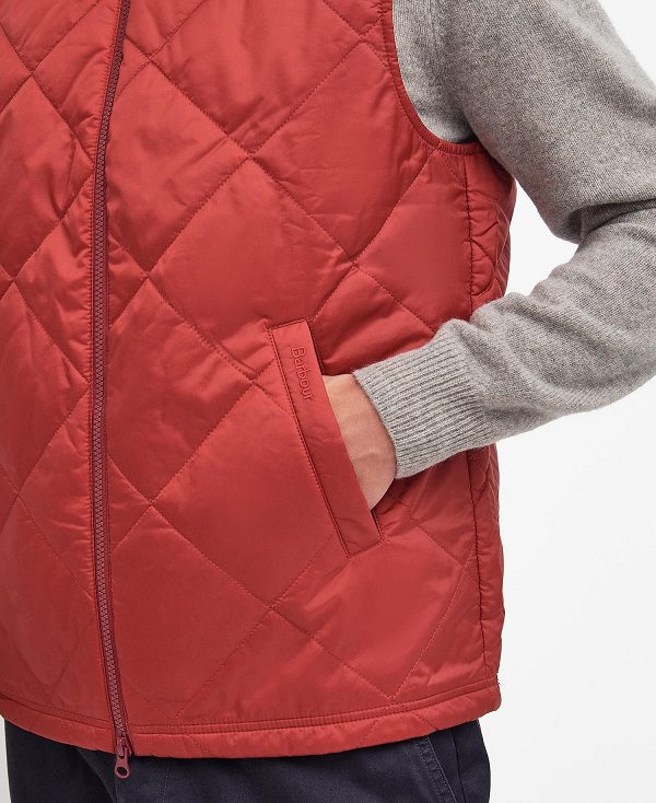 Barbour Finn Gilet Dark Red | BABO87577