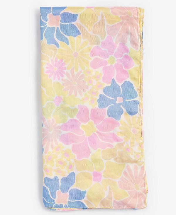 Barbour Floral Scarf Lemonade | BABO90070