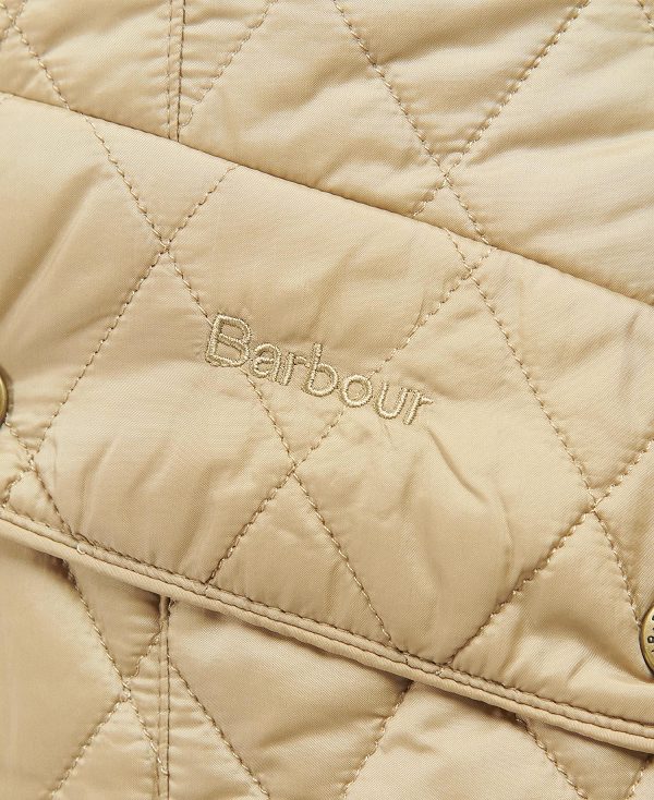 Barbour Flyweight Cavalry Quilted Jacket Stone Blue/Jasmine | BABO89251