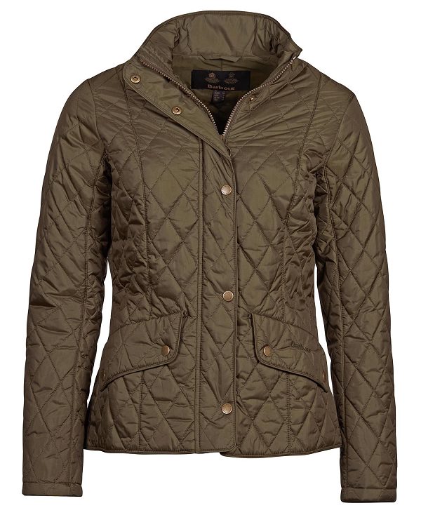 Barbour Flyweight Cavalry Quilted Jacket Olive | BABO89257