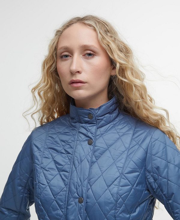 Barbour Flyweight Cavalry Quilted Jacket Blue | BABO89266