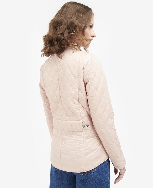 Barbour Flyweight Cavalry Quilted Jacket Rose Dust | BABO89315