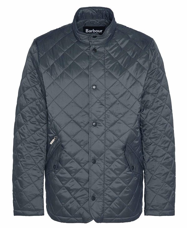 Barbour Flyweight Chelsea Quilted Jacket Charcoal | BABO87357