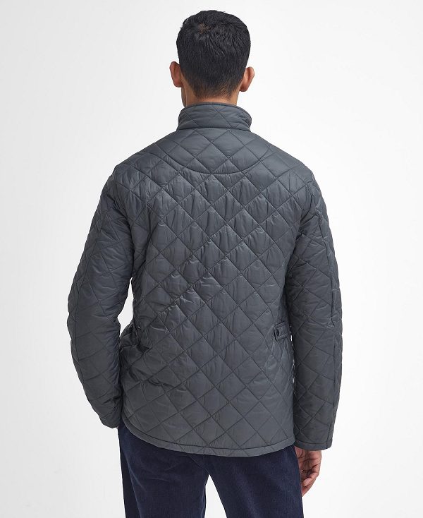 Barbour Flyweight Chelsea Quilted Jacket Charcoal | BABO87357