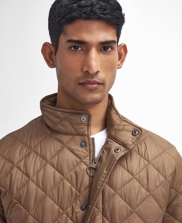 Barbour Flyweight Chelsea Quilted Jacket Light Sandstone | BABO87358