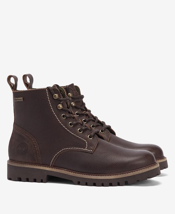 Barbour Foggy Derby Boots Classic Brown | BABO88859