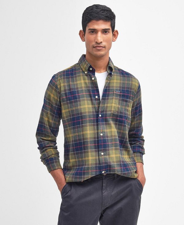 Barbour Fortrose Tailored Fit Shirt Greystone | BABO87850