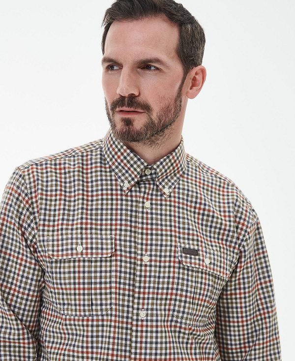 Barbour Foss Regular Fit Shirt Green | BABO87901