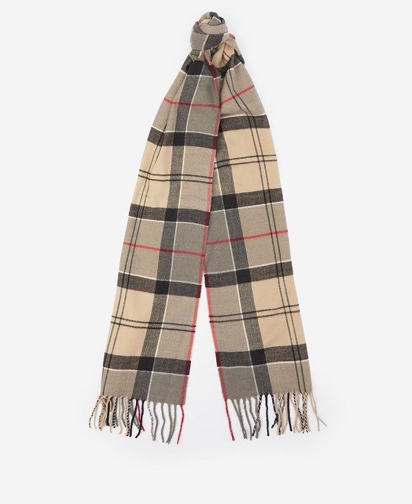 Barbour Galingale Tartan Scarf Forest Mist Tartan | BABO89099