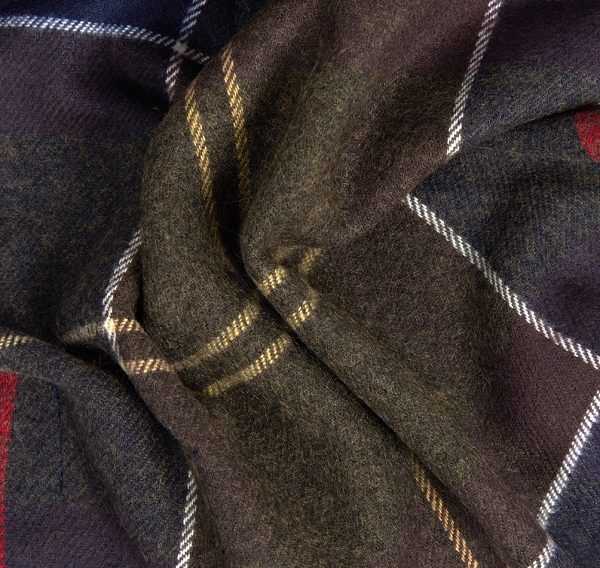 Barbour Galingale Tartan Scarf Forest Mist Tartan | BABO89100