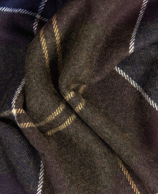 Barbour Galingale Tartan Scarf Forest Mist Tartan | BABO89100