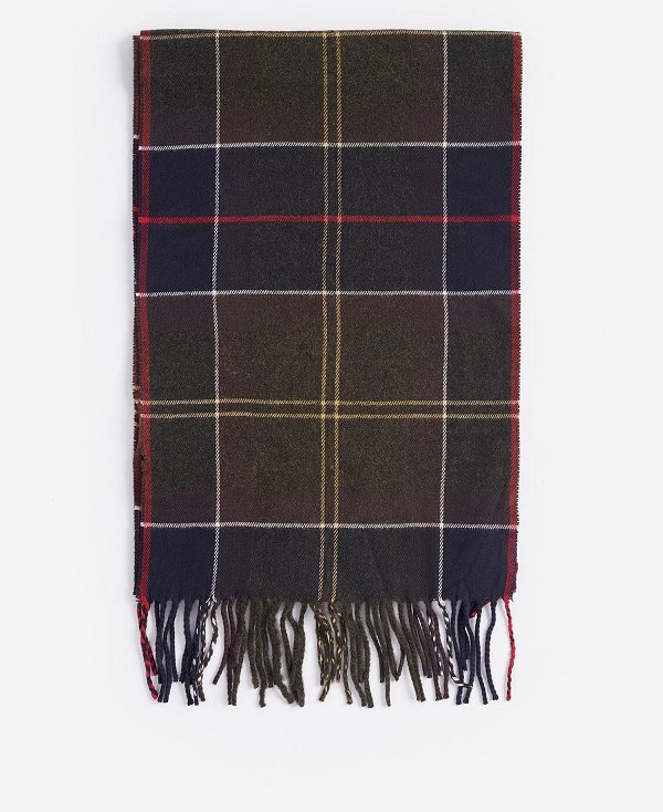 Barbour Galingale Tartan Scarf Forest Mist Tartan | BABO89100