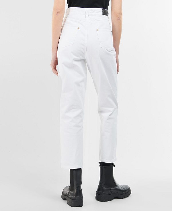 Barbour Garcia High Rise Jean White | BABO89819