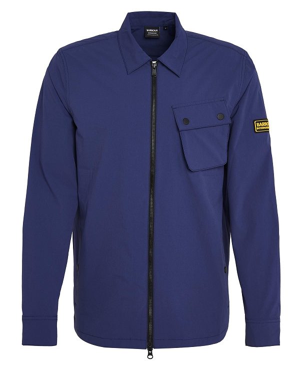 Barbour Gate Overshirt Pigment Navy | BABO87980