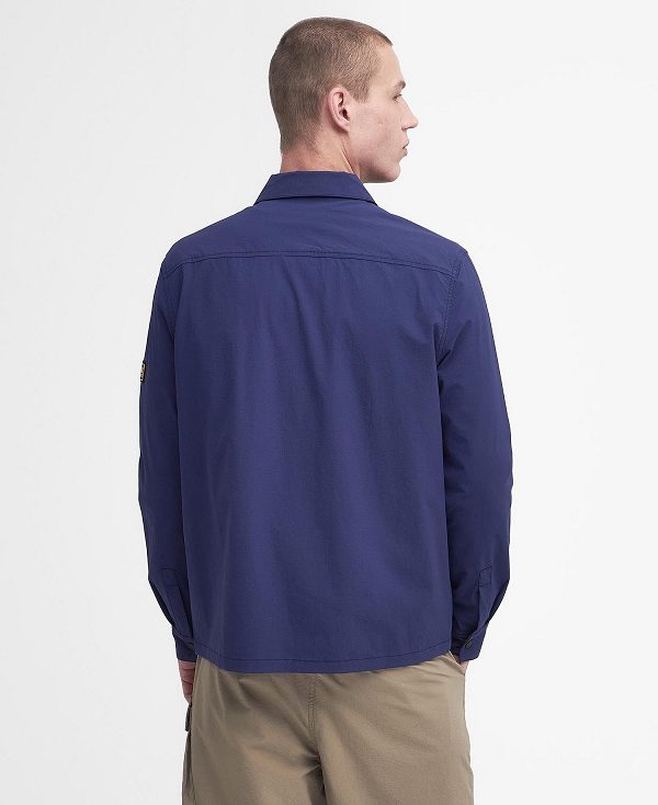 Barbour Gate Overshirt Pigment Navy | BABO87980