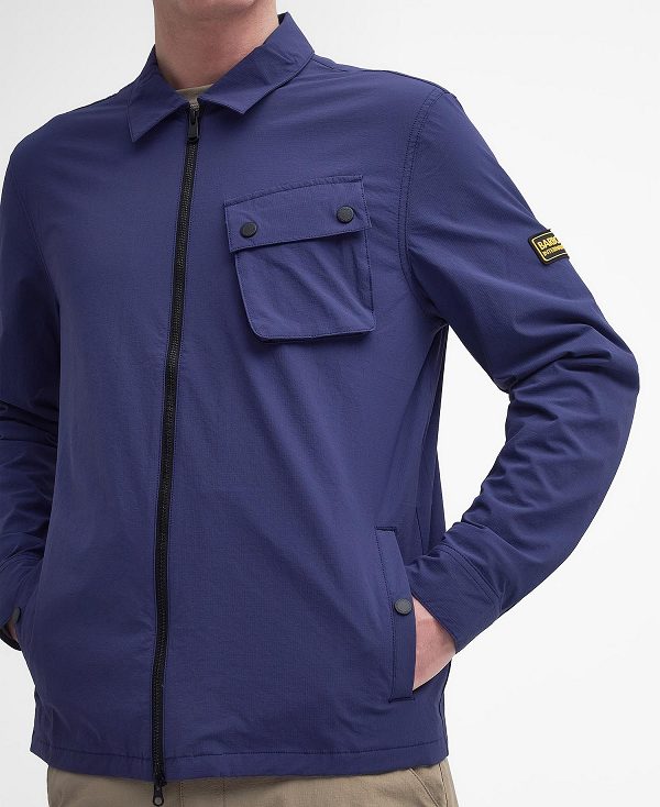 Barbour Gate Overshirt Pigment Navy | BABO87980