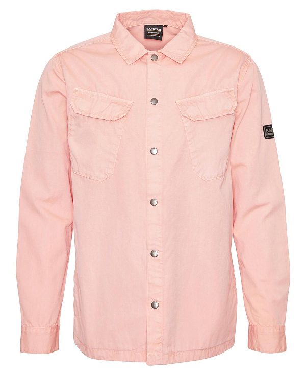 Barbour Gear Overshirt Pink | BABO87973