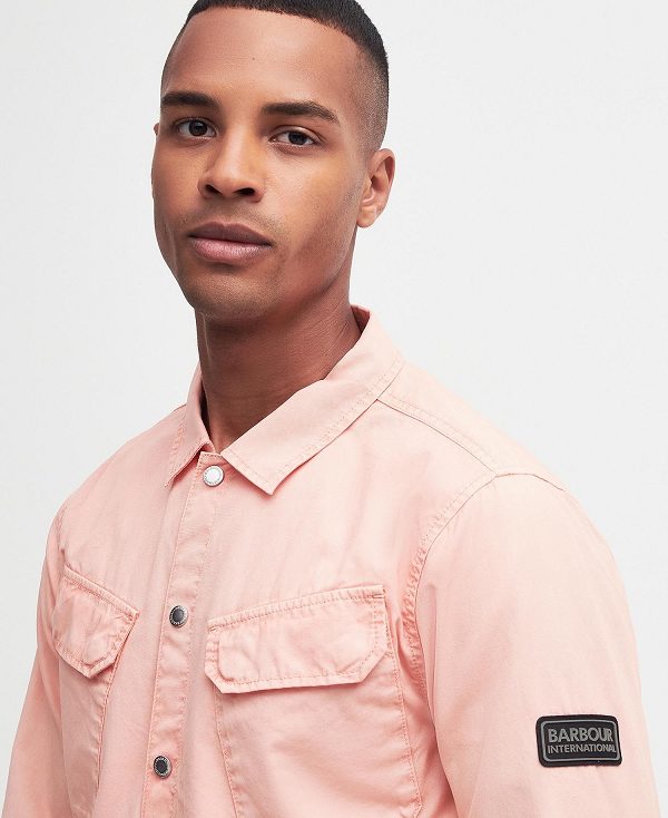 Barbour Gear Overshirt Pink | BABO87973