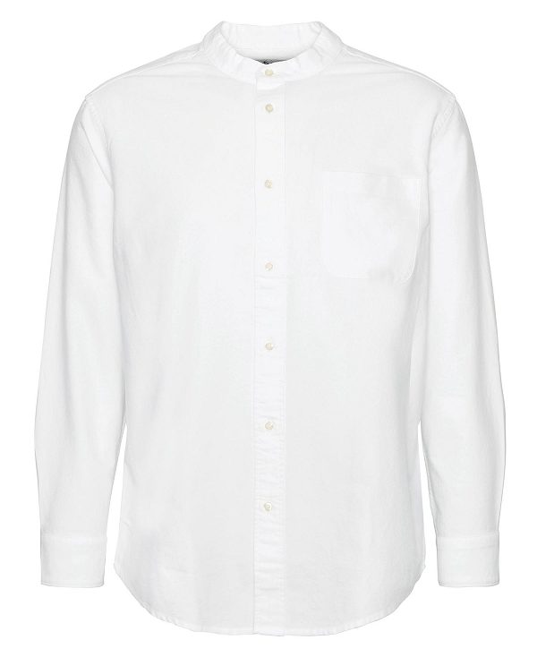 Barbour Gerrard Oversized Long-sleeved Shirt Classic White | BABO87684