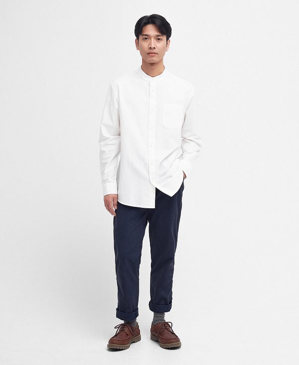 Barbour Gerrard Oversized Long-sleeved Shirt Classic White | BABO87684