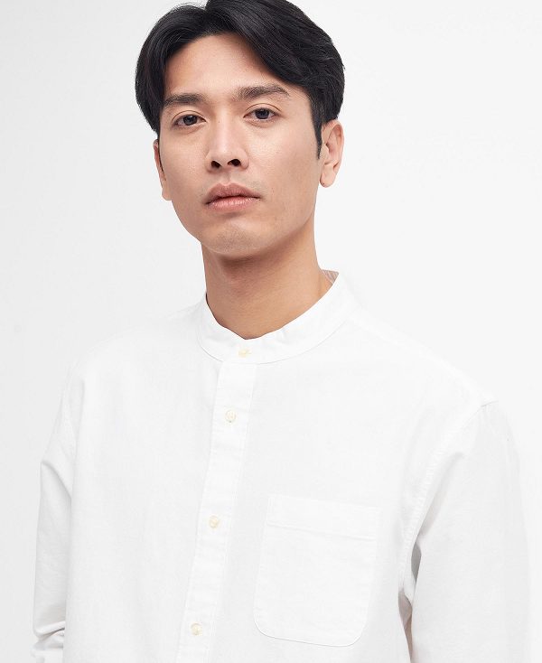 Barbour Gerrard Oversized Long-sleeved Shirt Classic White | BABO87684