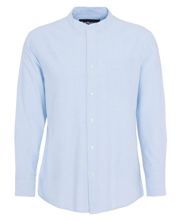 Barbour Gerrard Oversized Long-sleeved Shirt Sky | BABO87685