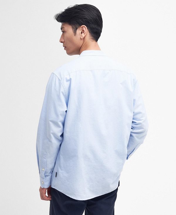 Barbour Gerrard Oversized Long-sleeved Shirt Sky | BABO87685