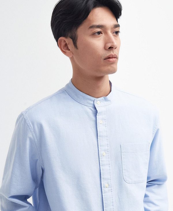 Barbour Gerrard Oversized Long-sleeved Shirt Sky | BABO87685