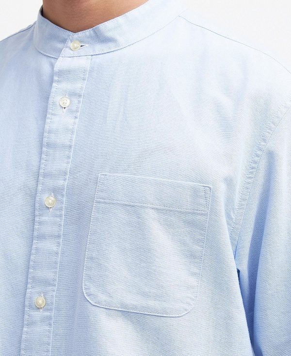 Barbour Gerrard Oversized Long-sleeved Shirt Sky | BABO87685