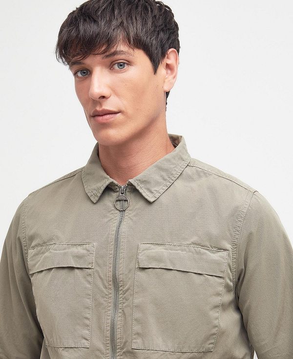 Barbour Glendale Overshirt Dusty Green | BABO87968