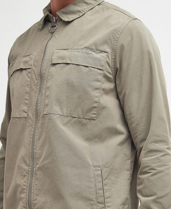 Barbour Glendale Overshirt Dusty Green | BABO87968