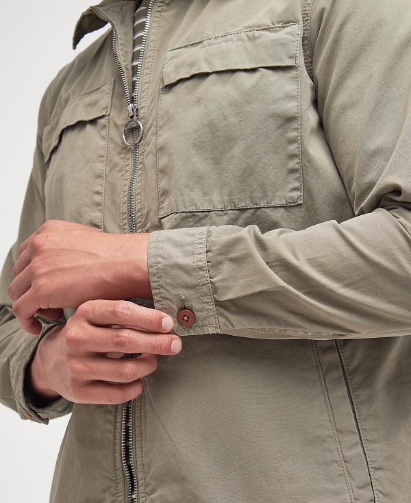 Barbour Glendale Overshirt Dusty Green | BABO87968