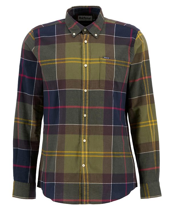 Barbour Glendale Tailored Fit Shirt Dress Tartan | BABO87858