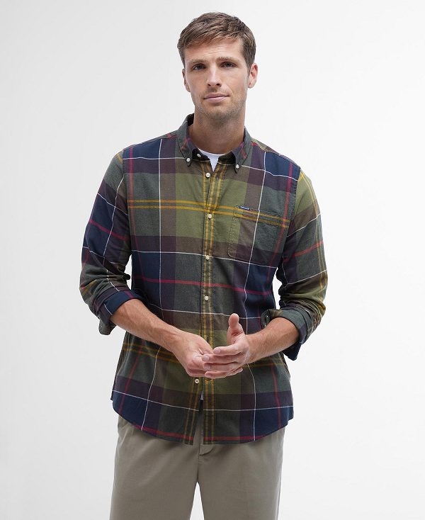 Barbour Glendale Tailored Fit Shirt Dress Tartan | BABO87858