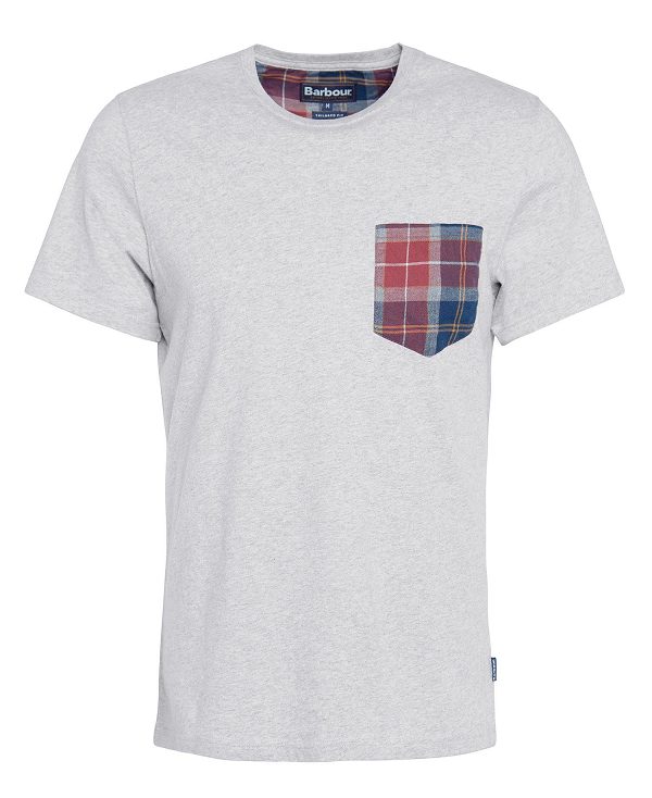 Barbour Goole Pocket T-shirt Grey | BABO88296