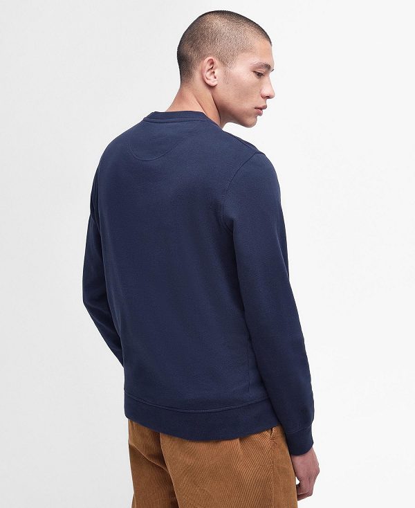 Barbour Goswick Sweatshirt Classic Navy | BABO88444