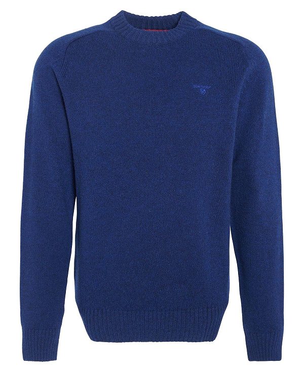 Barbour Grangetown Crew Neck Jumper Blue | BABO88647