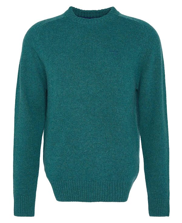 Barbour Grangetown Crew Neck Jumper Green | BABO88645