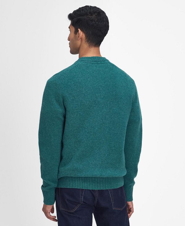 Barbour Grangetown Crew Neck Jumper Green | BABO88645