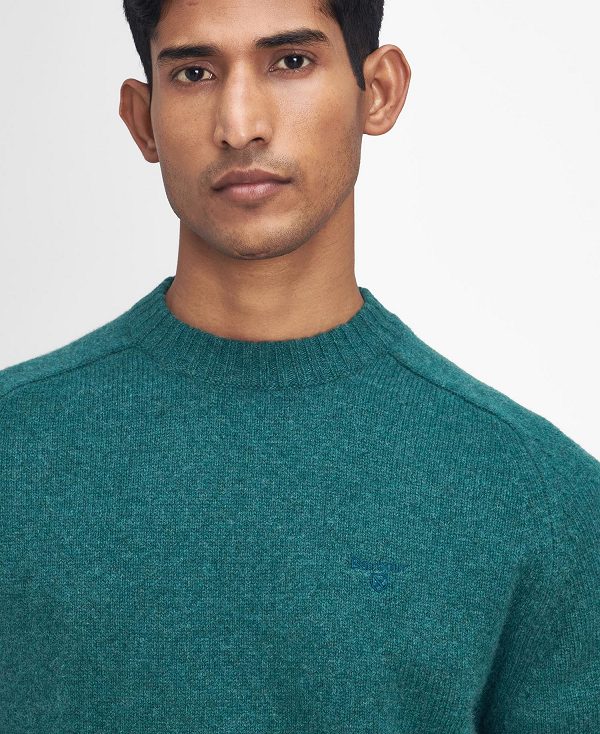 Barbour Grangetown Crew Neck Jumper Green | BABO88645