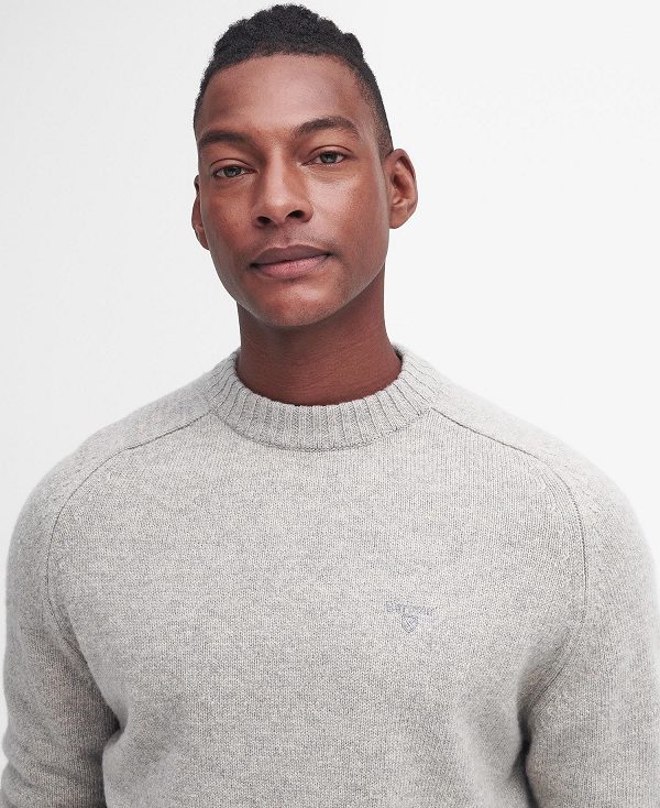 Barbour Grangetown Crew Neck Jumper Grey | BABO88644