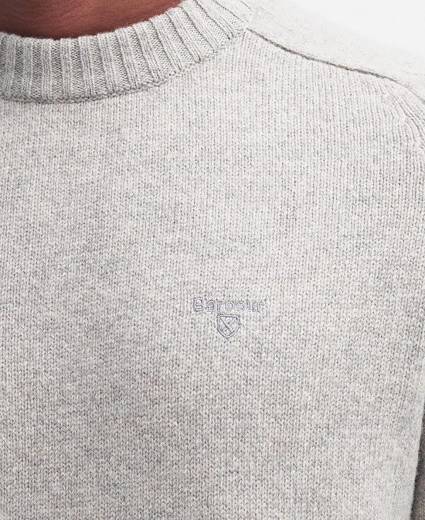 Barbour Grangetown Crew Neck Jumper Grey | BABO88644