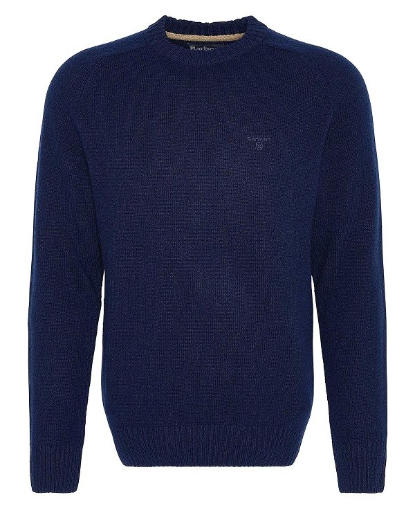 Barbour Grangetown Crew Neck Jumper Navy | BABO88643