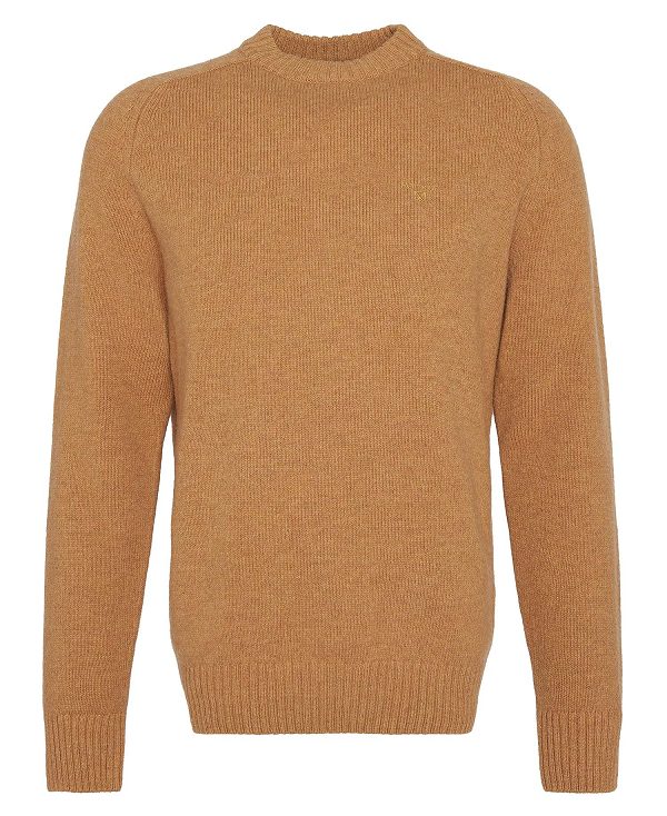 Barbour Grangetown Crew Neck Jumper Yellow | BABO88639