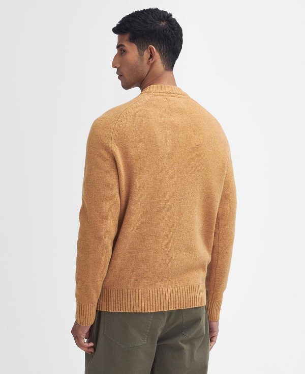 Barbour Grangetown Crew Neck Jumper Yellow | BABO88639