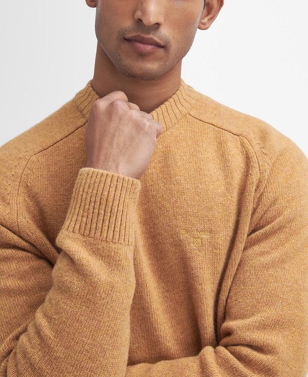 Barbour Grangetown Crew Neck Jumper Yellow | BABO88639