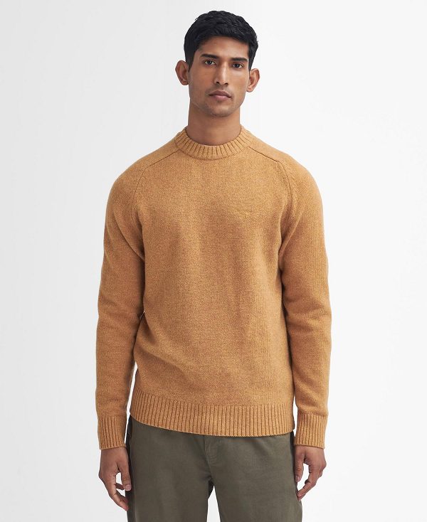 Barbour Grangetown Crew Neck Jumper Yellow | BABO88639