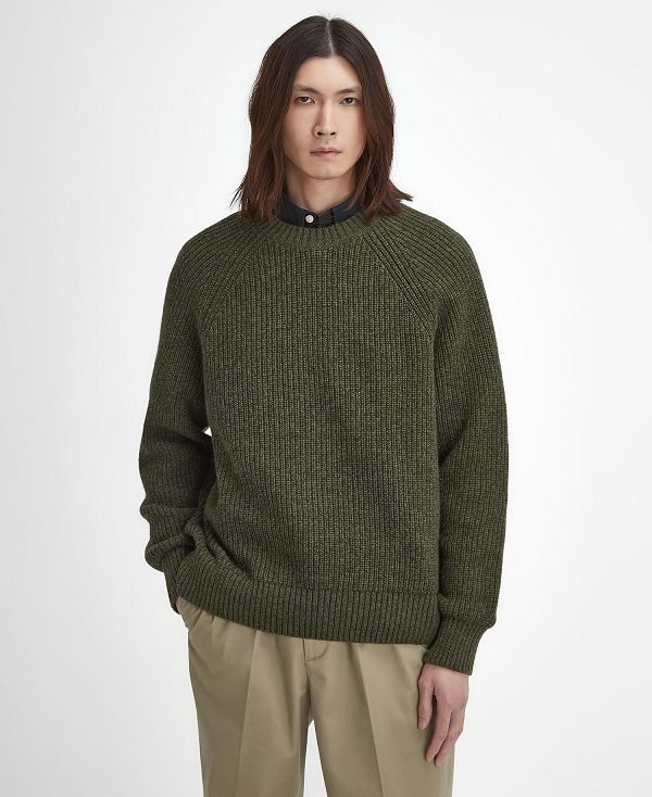 Barbour Griffiths Crew Neck Jumper Green | BABO88682