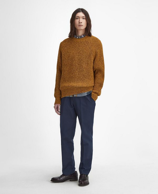 Barbour Griffiths Crew Neck Jumper Orange | BABO88681