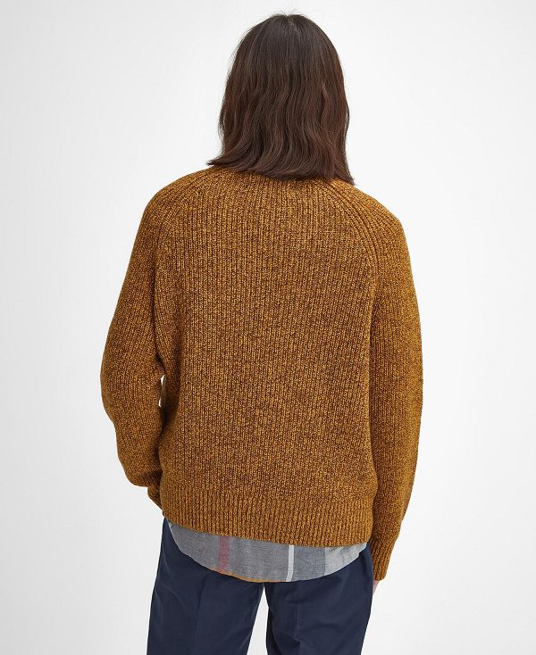 Barbour Griffiths Crew Neck Jumper Orange | BABO88681